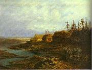 Alexei Savrasov Rafts oil on canvas